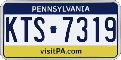 PA license plate KTS7319