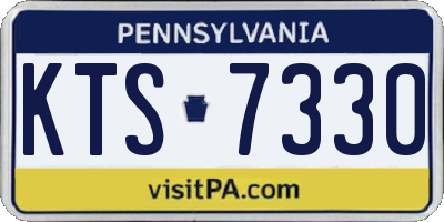 PA license plate KTS7330