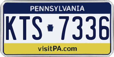 PA license plate KTS7336