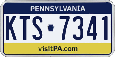PA license plate KTS7341