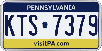PA license plate KTS7379