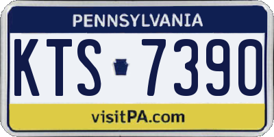 PA license plate KTS7390