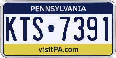 PA license plate KTS7391