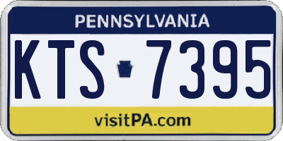 PA license plate KTS7395