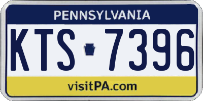 PA license plate KTS7396