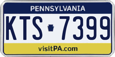 PA license plate KTS7399