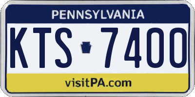 PA license plate KTS7400