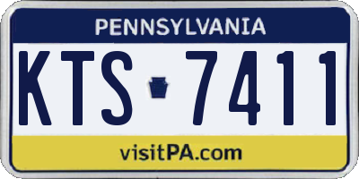 PA license plate KTS7411