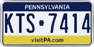 PA license plate KTS7414