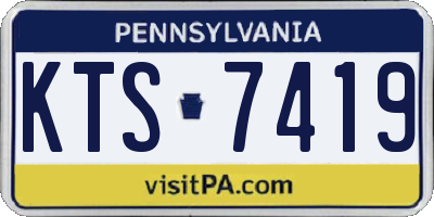 PA license plate KTS7419