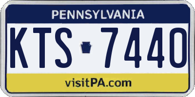 PA license plate KTS7440