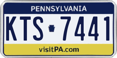 PA license plate KTS7441