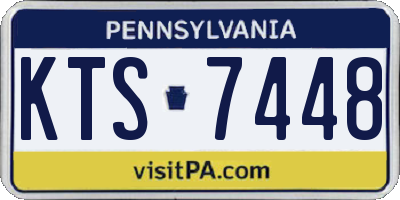 PA license plate KTS7448