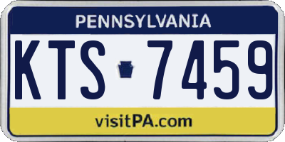 PA license plate KTS7459