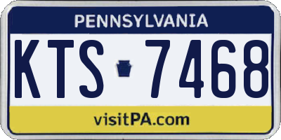 PA license plate KTS7468