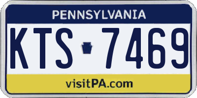 PA license plate KTS7469