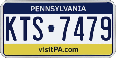 PA license plate KTS7479