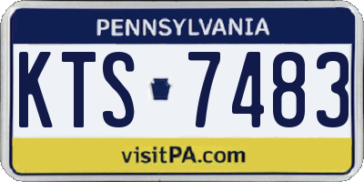 PA license plate KTS7483