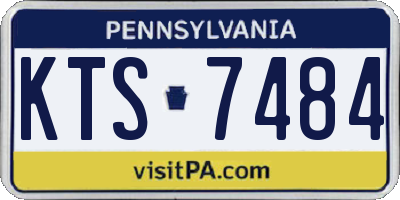 PA license plate KTS7484