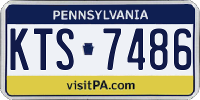 PA license plate KTS7486