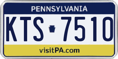 PA license plate KTS7510