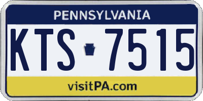 PA license plate KTS7515