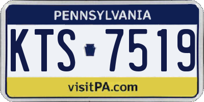 PA license plate KTS7519