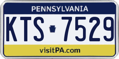 PA license plate KTS7529