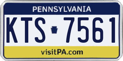PA license plate KTS7561