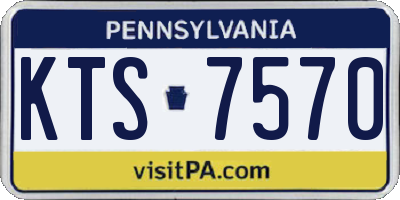 PA license plate KTS7570