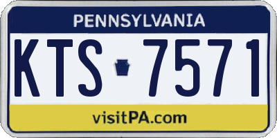 PA license plate KTS7571