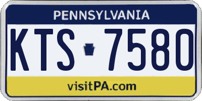 PA license plate KTS7580