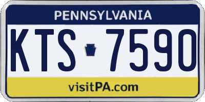 PA license plate KTS7590