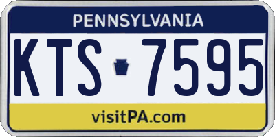 PA license plate KTS7595