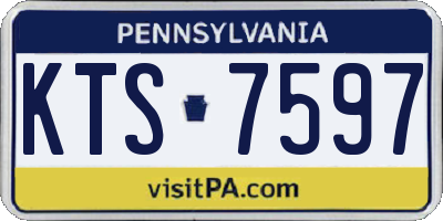 PA license plate KTS7597