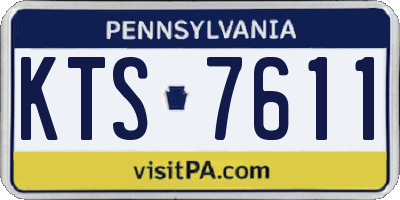PA license plate KTS7611