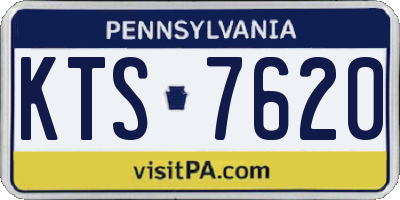 PA license plate KTS7620