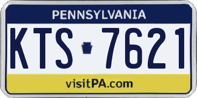 PA license plate KTS7621