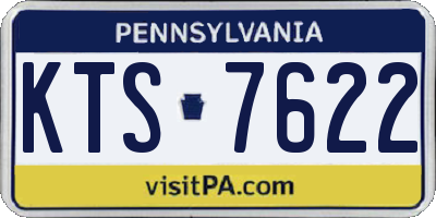 PA license plate KTS7622