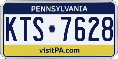 PA license plate KTS7628