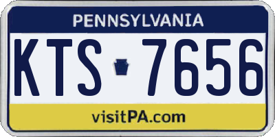 PA license plate KTS7656