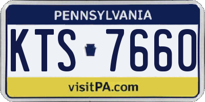 PA license plate KTS7660