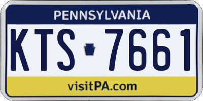 PA license plate KTS7661