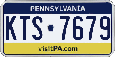 PA license plate KTS7679
