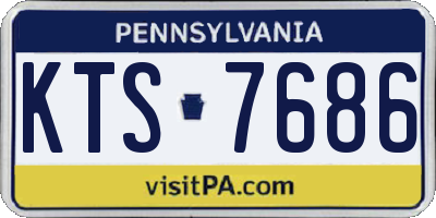 PA license plate KTS7686