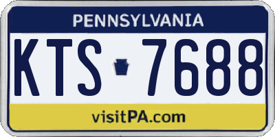 PA license plate KTS7688