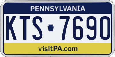 PA license plate KTS7690