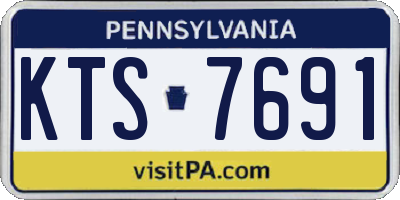 PA license plate KTS7691