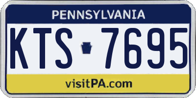 PA license plate KTS7695