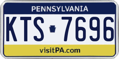 PA license plate KTS7696